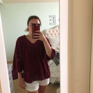 Burgundy Altard state blouse